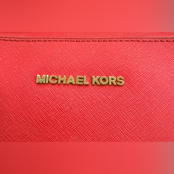 Michael Kors Jet Set Large EW Saffiano Leather Crossbody - Watermelon - Picture 12 of 12